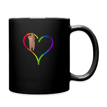Idée de cadeau romantique gay LGBT pour la Saint-Valentin - Mug uni - noir - Droite