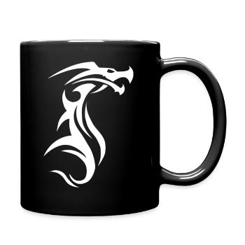 Symbole tribal tatouage Dragon icône symbole tatouage - Mug uni - noir - Droite