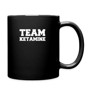 Team Ketamine - Tasse einfarbig - Schwarz - Rechts