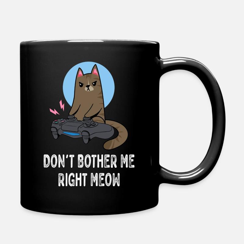 Gaming - Störe mich nicht - Katze - Tasse einfarbig - Schwarz