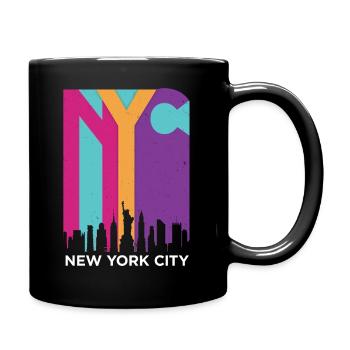 NYC New York City Skyline Statue de la Liberté - Mug uni - noir - Droite