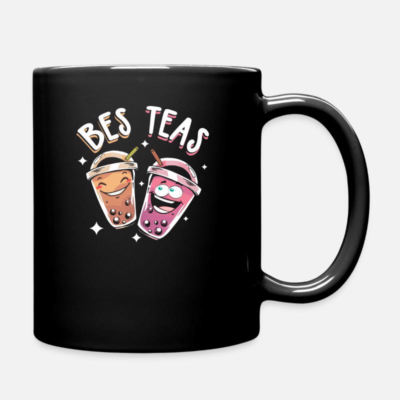 Kawaii Bubble Tea Manga Japanisch Süß Lustig - Tasse einfarbig - Schwarz