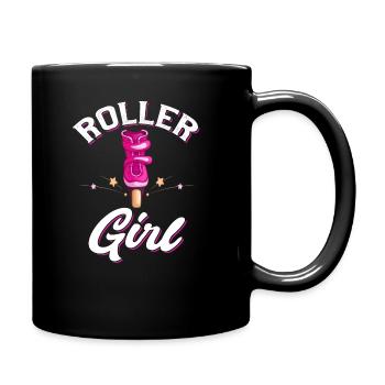 Roller Derby Rollschuh Skate Inline Skates - Tasse einfarbig - Schwarz - Rechts