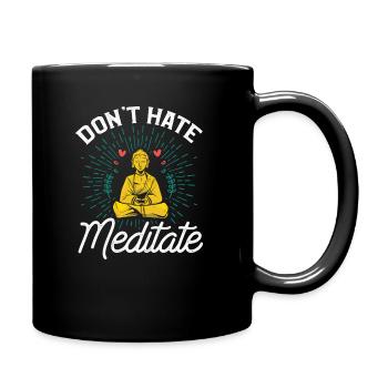 Méditation Yoga Spirituel Méditation Namaste - Mug uni - noir - Droite