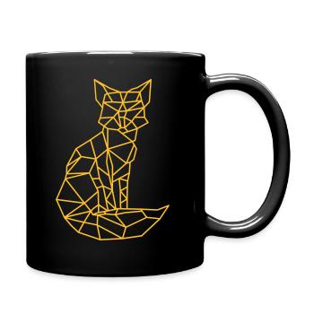 Kleiner Fuchs - Tasse einfarbig - Schwarz - Rechts