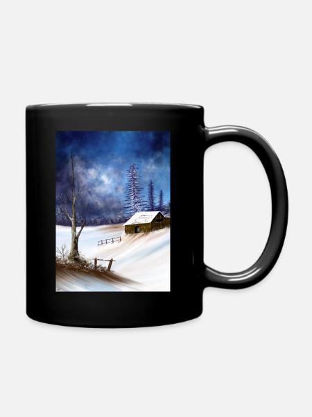 Landschaft - Tasse einfarbig - Schwarz