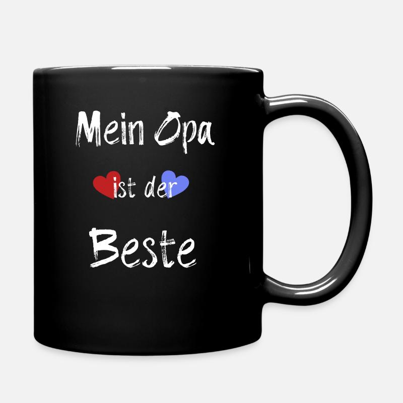 Mein Opa ist der Beste Geschenkidee Body Geburt - Tasse einfarbig - Schwarz