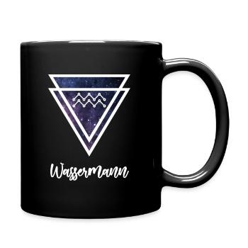 Verseau - Mug uni - noir - Droite