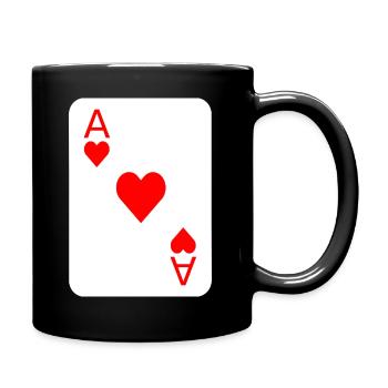 Costume de carte à jouer de poker - Mug uni - noir - Droite