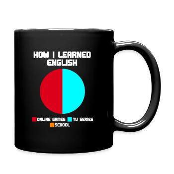 Anglais Série de langues étrangères Jeux Anime en ligne - Mug uni - noir - Droite