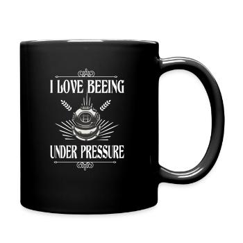 Diving Diver Diver Fun Shirt - Mug uni - noir - Droite