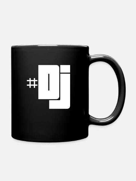 hastag DJ design - Mug uni - noir