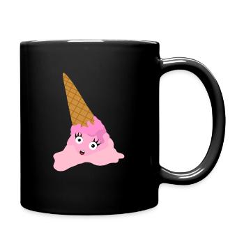 Glace fondue - Mug uni - noir - Droite