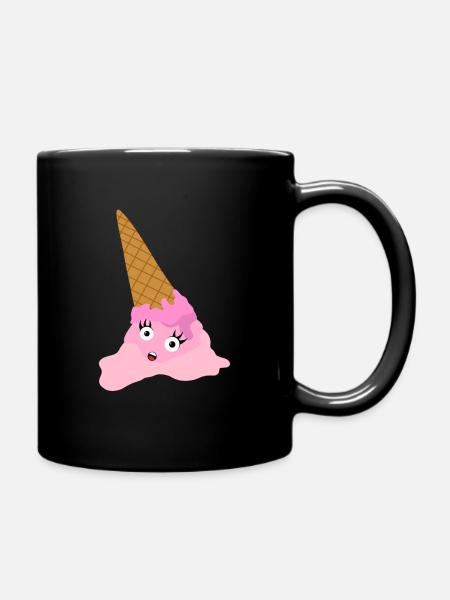 Glace fondue - Mug uni - noir
