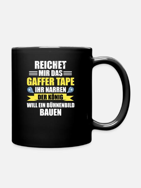 Stage Crew Bühnentechniker Veranstaltungstechnik - Tasse einfarbig - Schwarz