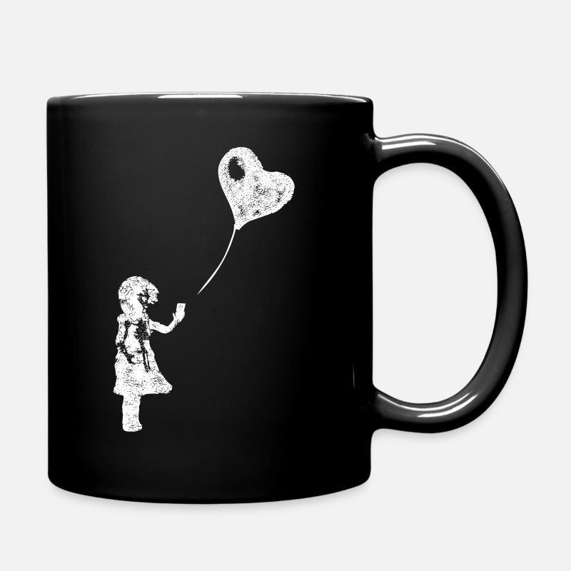 L'AMOUR EST DANS LE CLOUD - Fille avec Smartphone - Mug uni - noir