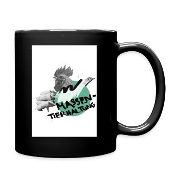 NOAH Massentierhaltung - Tasse einfarbig - Schwarz - Rechts