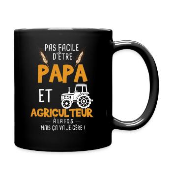 Agriculteur - Agriculture - Fermier - Papa - Mug uni - noir - Droite