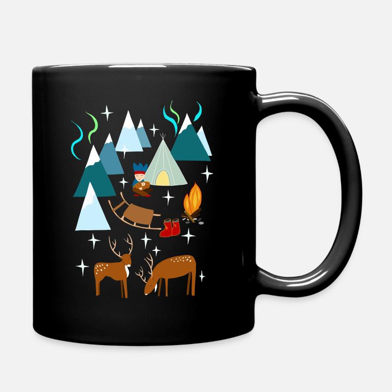 Nordnorwegen mit Polareis - Tasse einfarbig - Schwarz