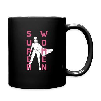 SUPERWOMEN mit Motiv! - Tasse einfarbig - Schwarz - Rechts