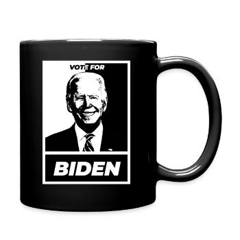 Votez pour biden simple blanc - Mug uni - noir - Droite
