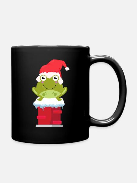 Grenouille idée cadeau de Noël grenouille drôle - Mug uni - noir