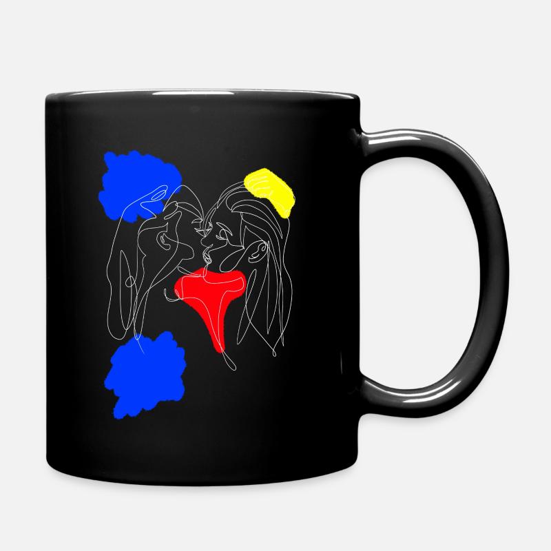 Mädchen lieben - Tasse einfarbig - Schwarz