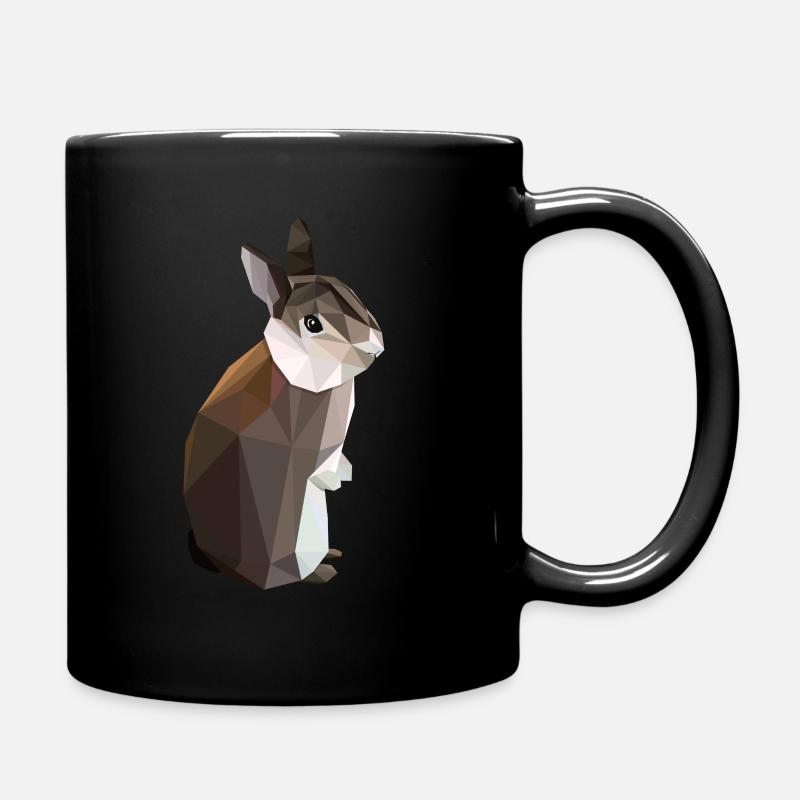 Lapin brun Lowpoly - Nyhaux - Mug uni - noir