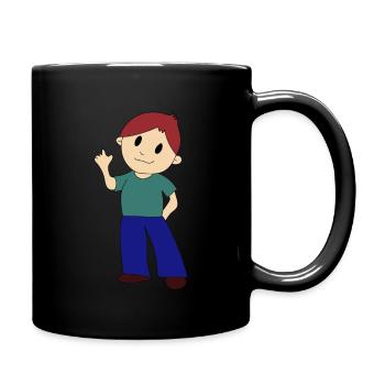 Wise nose - Full Colour Mug - black - Right