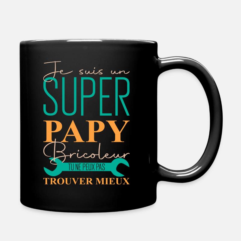 Papy bricoleur cadeau tee shirt papy bricoleur - Mug uni - noir