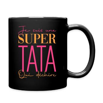 Super tata cadeau tee shirt meilleure tata - Mug uni - noir - Droite