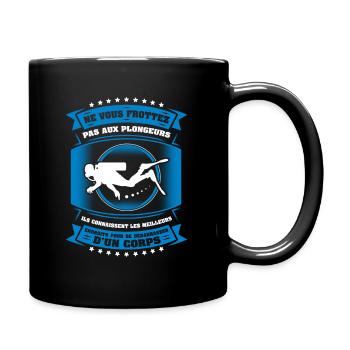 NE VOUS FROTTEZ PAS AUX PLONGEURS SOUS-MARINS - Mug uni - noir - Droite