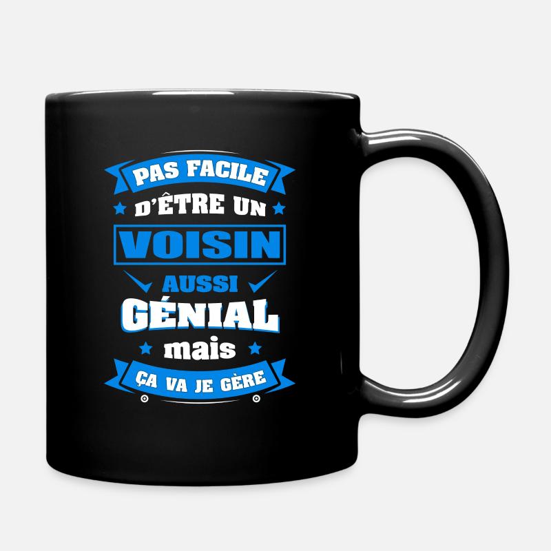 VOISIN GÉNIAL - Mug uni - noir