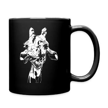 Casual Giraffe Zoo Animals - Full Colour Mug - black - Right