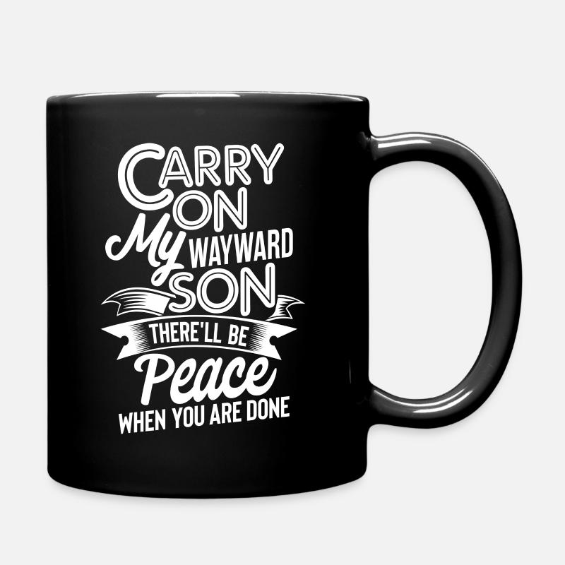 Carry on my wayward son - Supernatural - Full Colour Mug - black