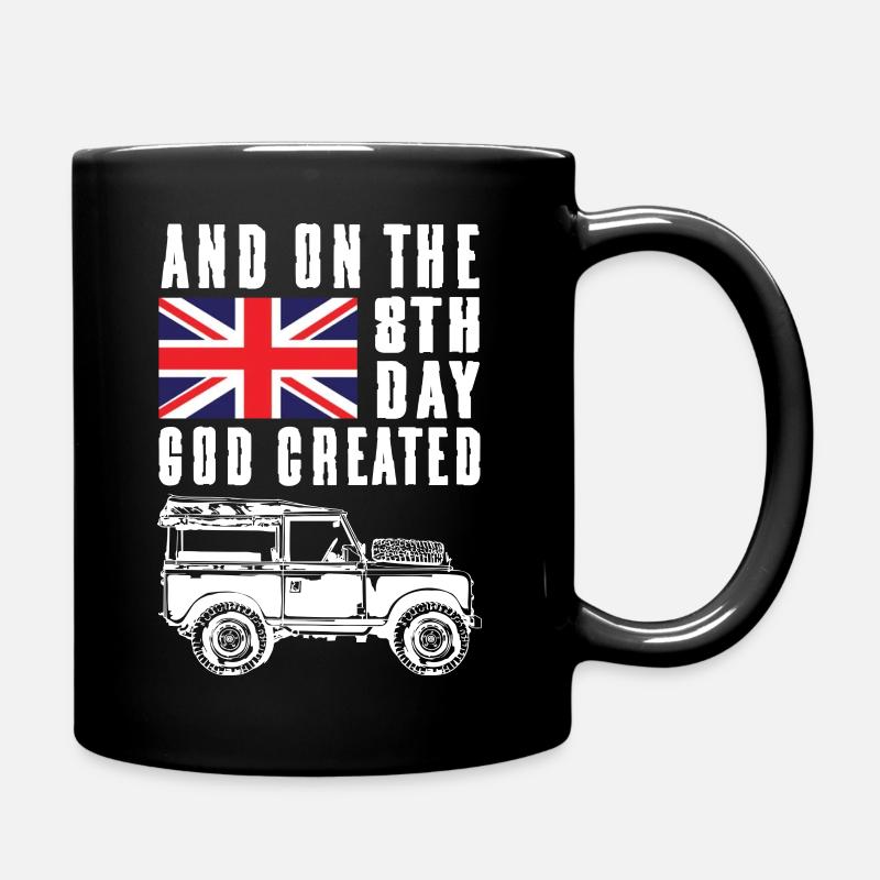Jour où Dieu a créé Landy Rover - Mug uni - noir