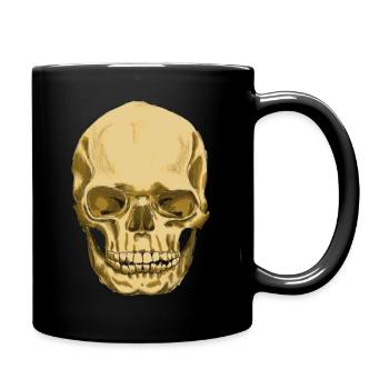Skull - Tasse einfarbig - Schwarz - Rechts