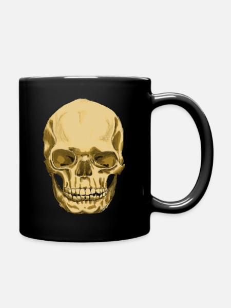Skull - Tasse einfarbig - Schwarz
