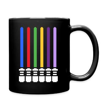 Lightsaber - Full Colour Mug - black - Right