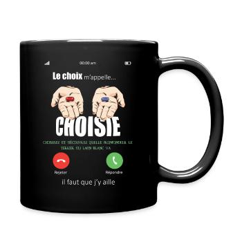 T-shirt-Le choix m'appelle-Matrix Hands Choisissez - Mug uni - noir - Droite