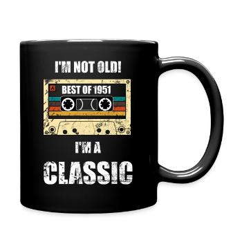 70e cadeau d'anniversaire - Mug uni - noir - Droite