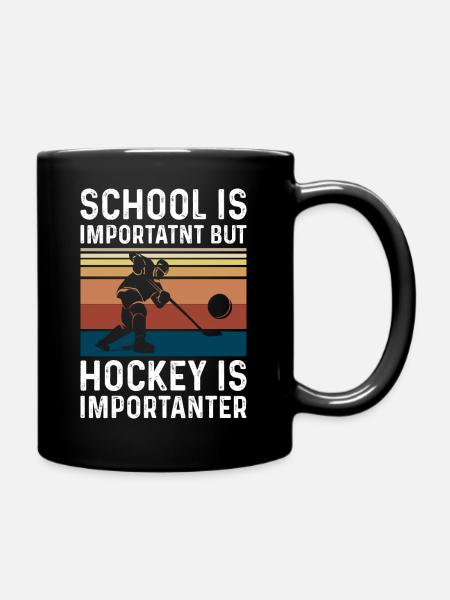 Hockey de hockey bâton de hockey de hockey bâton de hockey cadeau - Mug uni - noir