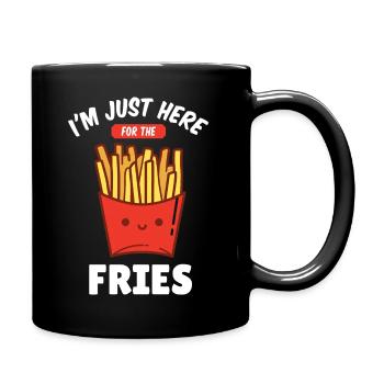 French fries bestseller - Full Colour Mug - black - Right