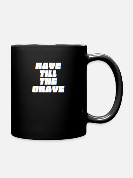 Rave Raver House DJ Techno Music gift - Full Colour Mug - black