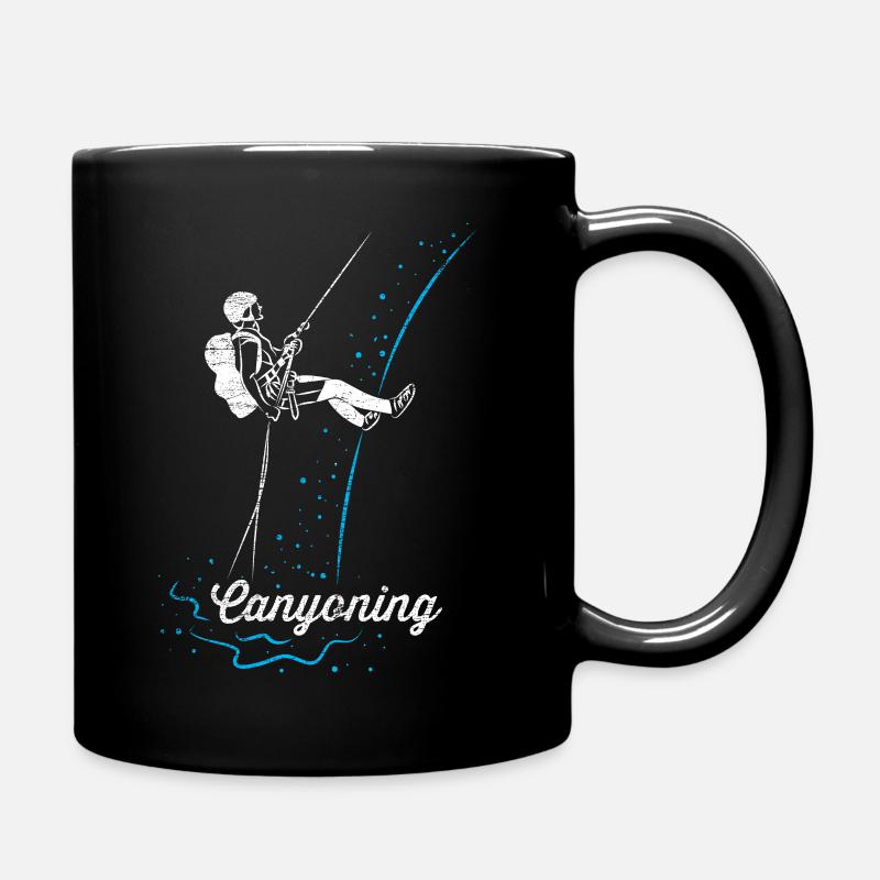 Canyoning - Tasse einfarbig - Schwarz