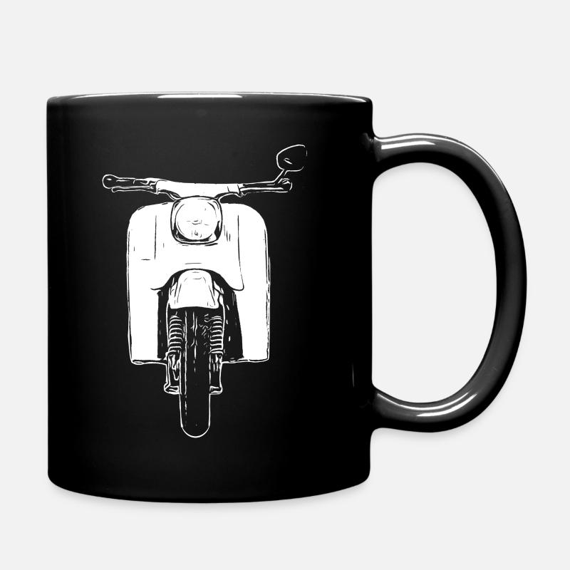 Schwalbe KR51 / Schwalbenfahrer / Ostalgie / Mofa - Tasse einfarbig - Schwarz