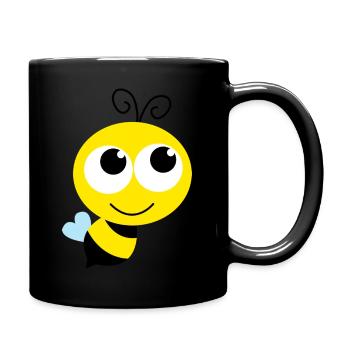 Die Bee - Tasse einfarbig - Schwarz - Rechts