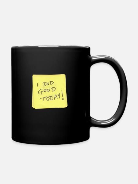 I Did Good Today - Post It Glue - Full Colour Mug - black