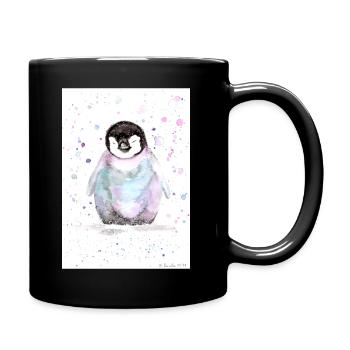 Little colorful penguin - Full Colour Mug - black - Right