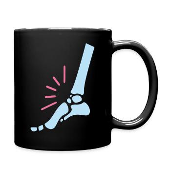 Foot pain - Full Colour Mug - black - Right